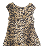 ZARA WOMAN Womens Day Dress Brown Animal Print Sleeveless Knee Length S