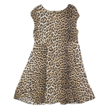 ZARA WOMAN Womens Day Dress Brown Animal Print Sleeveless Knee Length S