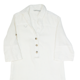 ZARA BASIC Oversized Womens Shirt Dress Cream Knee Length M