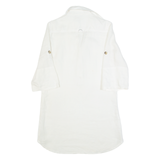 ZARA BASIC Oversized Womens Shirt Dress Cream Knee Length M