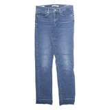 LEVI'S 312 Shaping BIG E Womens Jeans Blue Slim Tapered Stone Wash W27 L28