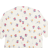 Womens Printed Blouse Beige Floral S