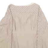 Womens Blouse Beige Long Sleeve M