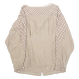 Womens Blouse Beige Long Sleeve M