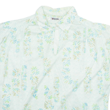 Womens Printed Top Blue Sleeveless Floral M