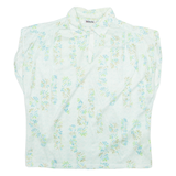 Womens Printed Top Blue Sleeveless Floral M