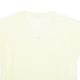 Womens Top Yellow V-Neck L