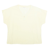 Womens Top Yellow V-Neck L
