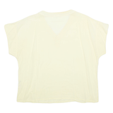Womens Top Yellow V-Neck L