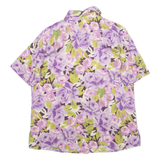 Womens Printed Blouse Purple Floral UK 16