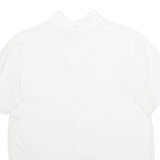 Womens Blouse White V-Neck M