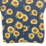 Womens Printed Top Blue Floral UK 16