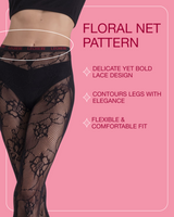 Floral Net Tights