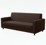 Anyseat 4-Seater Sofa Cover – Plain Coffee Style Slipcover for Living Room Chair Protection