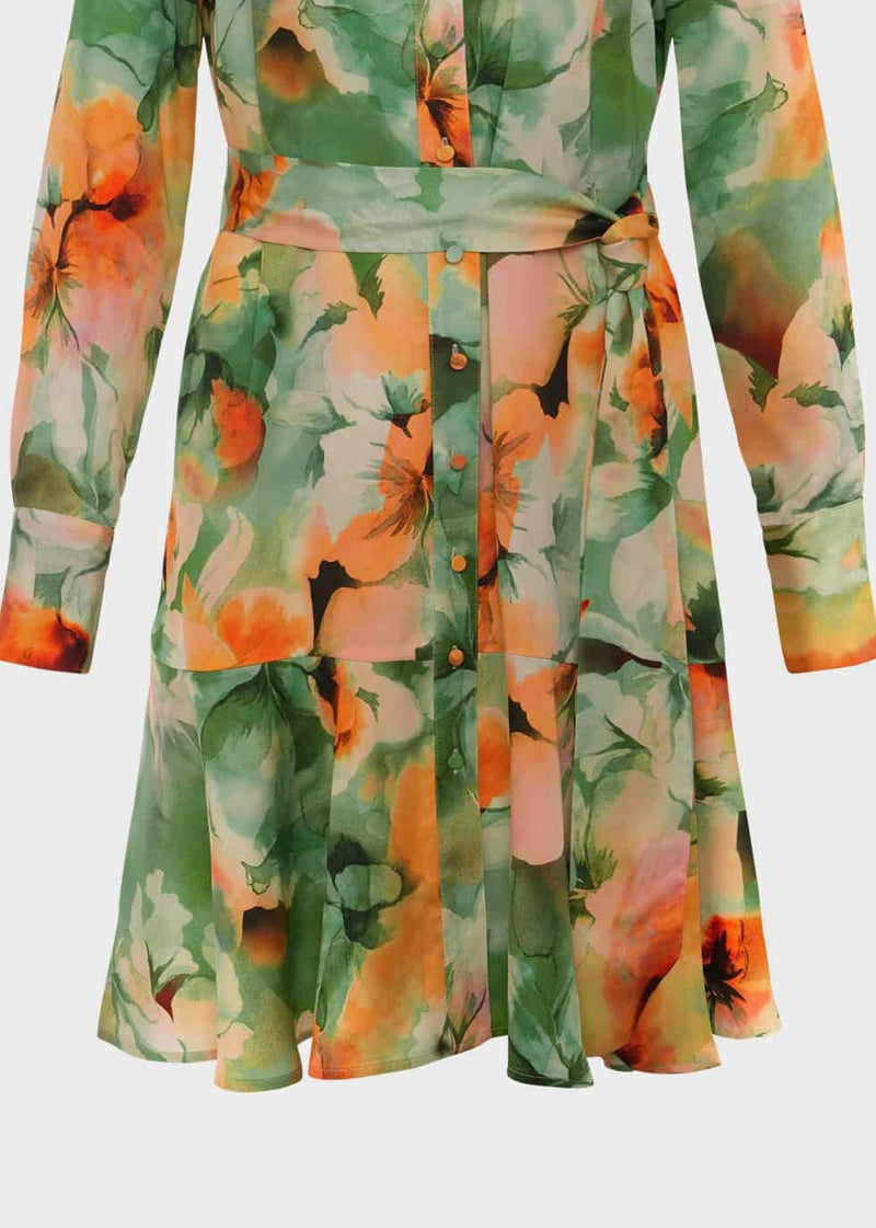 Ardleigh Dress 0124/5292/9021l00 Green-Orange