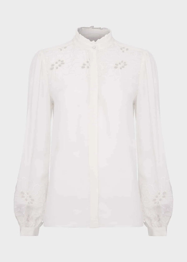 Ada Embroidered Top 0124/6035/9021l00 Ivory