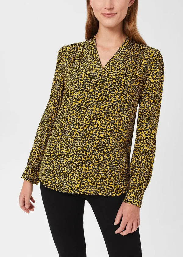 Addison Blouse 0222/6588/9324l00 Gold-Chartreuse