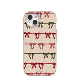 Seashell Holiday Bows iPhone 15 Case
