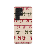 Seashell Holiday Bows Samsung Galaxy S25 Ultra Case