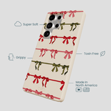 Seashell Holiday Bows Samsung Galaxy S25 Ultra Case