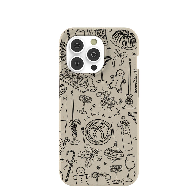 London Fog Holiday Dinner Party iPhone 14 Pro Case
