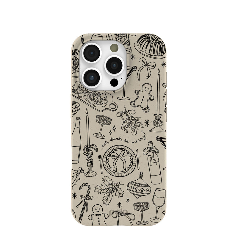 London Fog Holiday Dinner Party iPhone 16 Pro Case