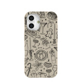 London Fog Holiday Dinner Party iPhone 16 Case