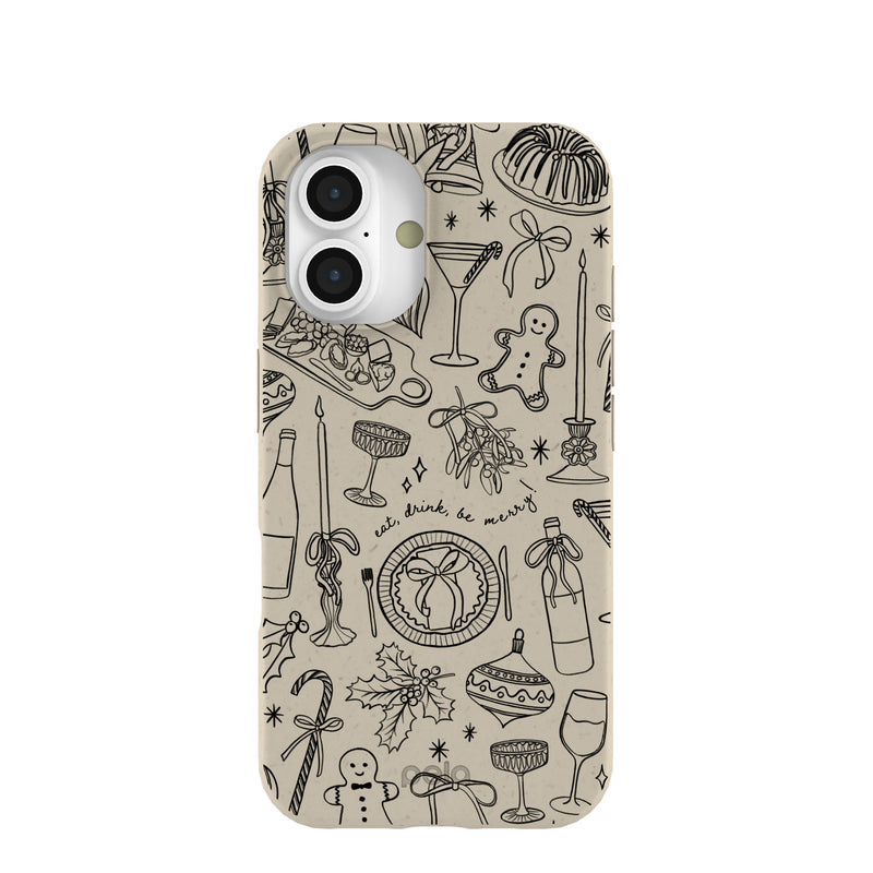 London Fog Holiday Dinner Party iPhone 16 Case