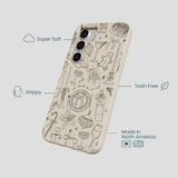 London Fog Holiday Dinner Party Samsung Galaxy S25 Case