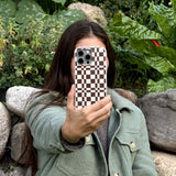 London Fog Chestnut Checkers Samsung Galaxy S24 Case