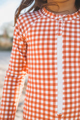 Long sleeve swimsuit - Sienna Gingham