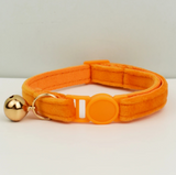 Anypet Large Orange Cat Collar with Safety Buckle, Bell & Durable Adjustable Strap – Stylish Comfortable Pet Collar for Cats