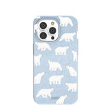 Powder Blue Ice Bears iPhone 14 Pro Case
