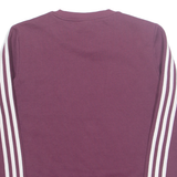 ADIDAS Womens Sweatshirt Maroon S