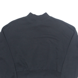 NIKE Cropped Womens Sweatshirt Black High Neck S
