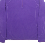 BERGHAUS Fleece Womens Sweatshirt Purple 1/4 Zip UK 10