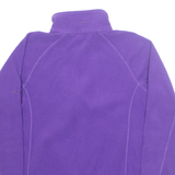 BERGHAUS Fleece Womens Sweatshirt Purple 1/4 Zip UK 10
