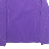 BERGHAUS Fleece Womens Sweatshirt Purple 1/4 Zip UK 10