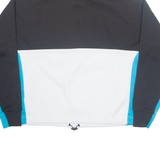 DKNY Cropped Oversized Womens Sweatshirt White 1/4 Zip XS