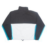 DKNY Cropped Oversized Womens Sweatshirt White 1/4 Zip XS