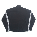 ADIDAS Womens Sweatshirt Black 1/4 Zip UK 12