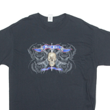 GILDAN Metal Scar Festival Mens Band T-Shirt Black Crew Neck L