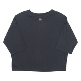 REEBOK Cropped Womens T-Shirt Black L