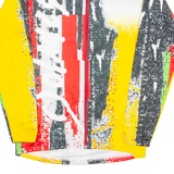 SANTINI Cycling Full Zip Mens Jersey Black Long Sleeve High Neck XL