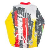 SANTINI Cycling Full Zip Mens Jersey Black Long Sleeve High Neck XL