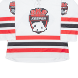 CHIP SPORT BKP Keeper Hockey Mens Jersey White 3/4 Sleeve USA L