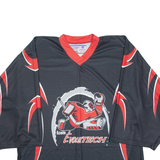 INTER HOCKEY BKP Keeper Mens Jersey Black Long Sleeve USA V-Neck XL