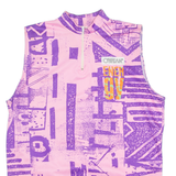 O'BRIAN Cycling Mens Jersey Pink Sleeveless 1/4 Zip L