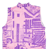 O'BRIAN Cycling Mens Jersey Pink Sleeveless 1/4 Zip L
