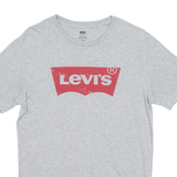 LEVI'S Mens T-Shirt Grey Crew Neck M